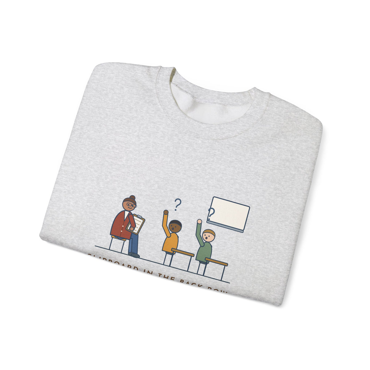 Instructional Coach Crewneck Sweatshirt - Two Kids Asked If I'm the Sub