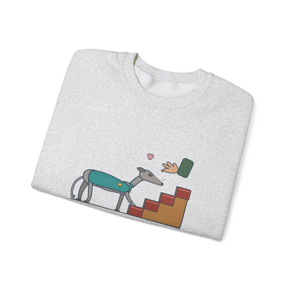 Greyhound Crewneck Sweatshirt - Retired Racer. Stairs Are the New Event. Adopter Gift