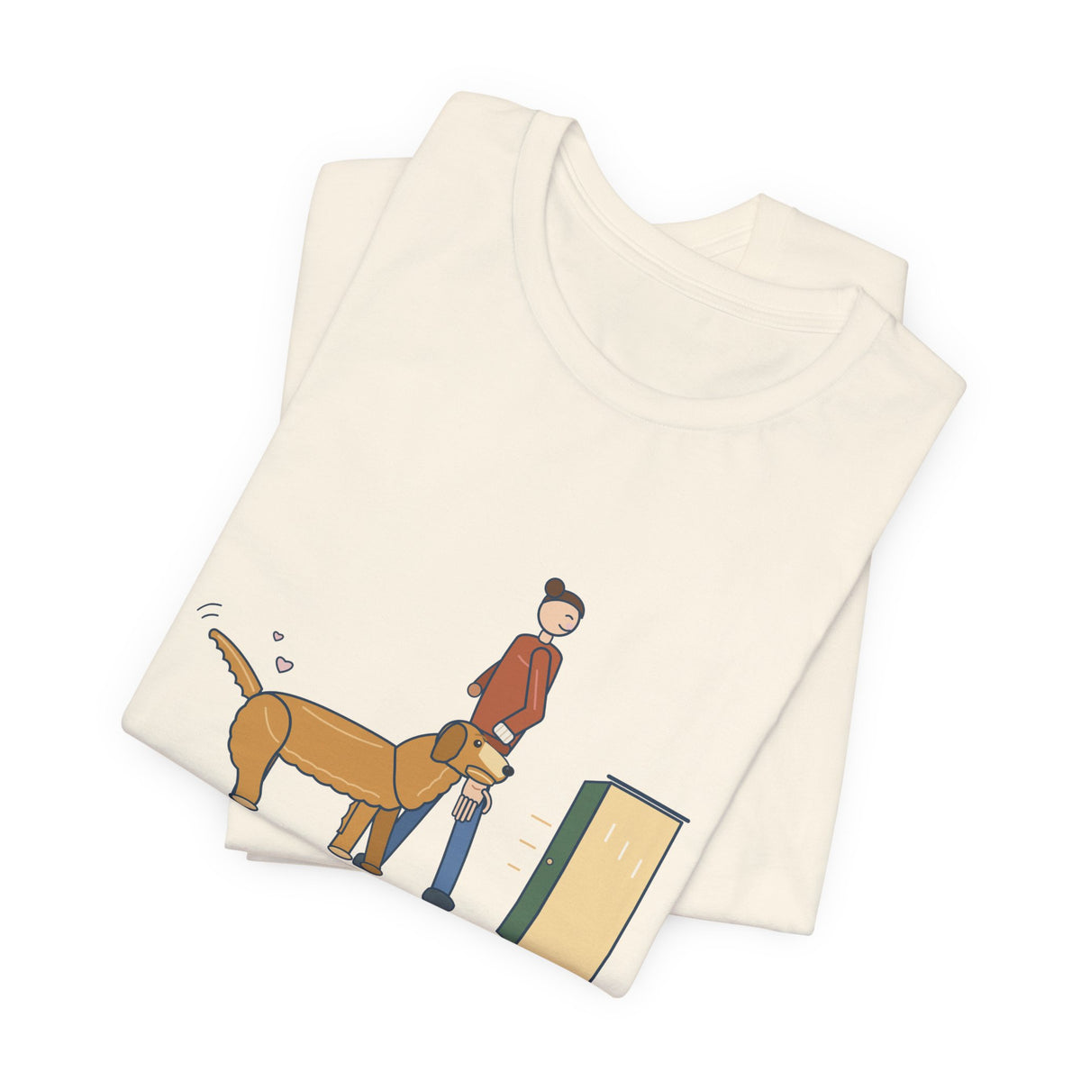 Golden Retriever T-Shirt - Walks Me Inside by the Wrist. Soft-Mouth Golden Tee