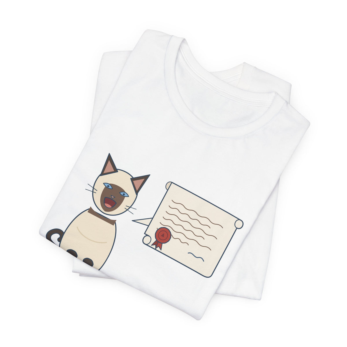 Siamese Cat T-Shirt - Fluent in Complaint Seal Point Cat Lover Tee