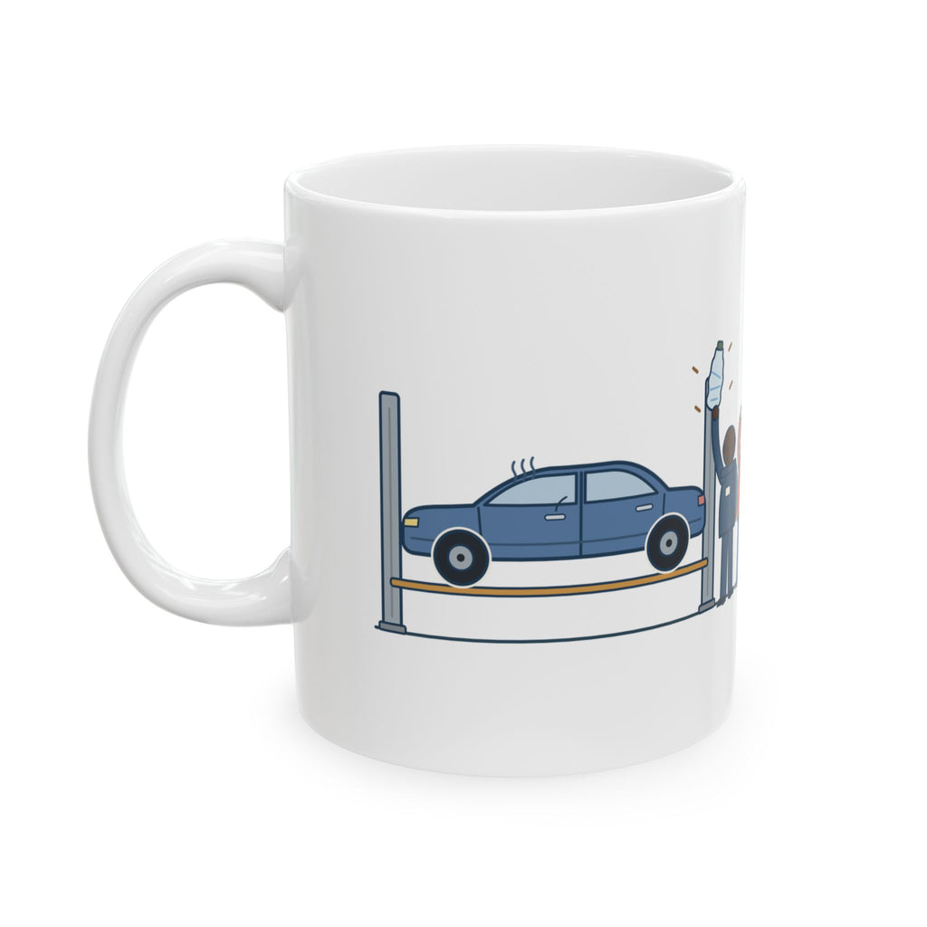 High School Automotive Technology Teacher Mug 11oz - The Weird Noise Was a Water Bottle