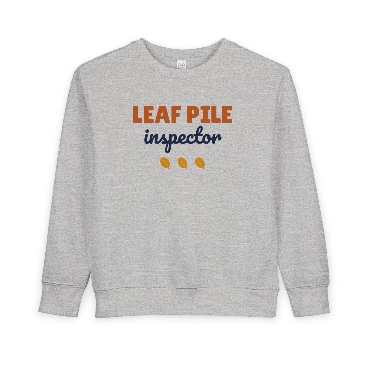 Leaf Pile Inspector Toddler Sweatshirt, Autumn Toddler Crewneck
