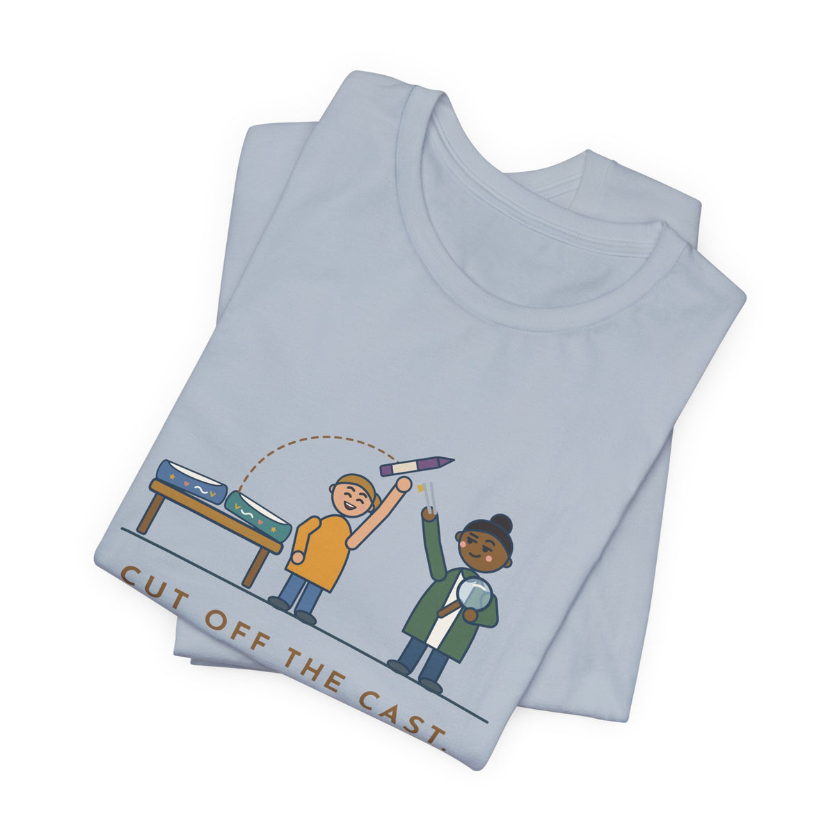 Cast Clinic Nurse T-Shirt - Cut Off the Cast, Found a Missing Crayon Inside Ortho Nurse Tee