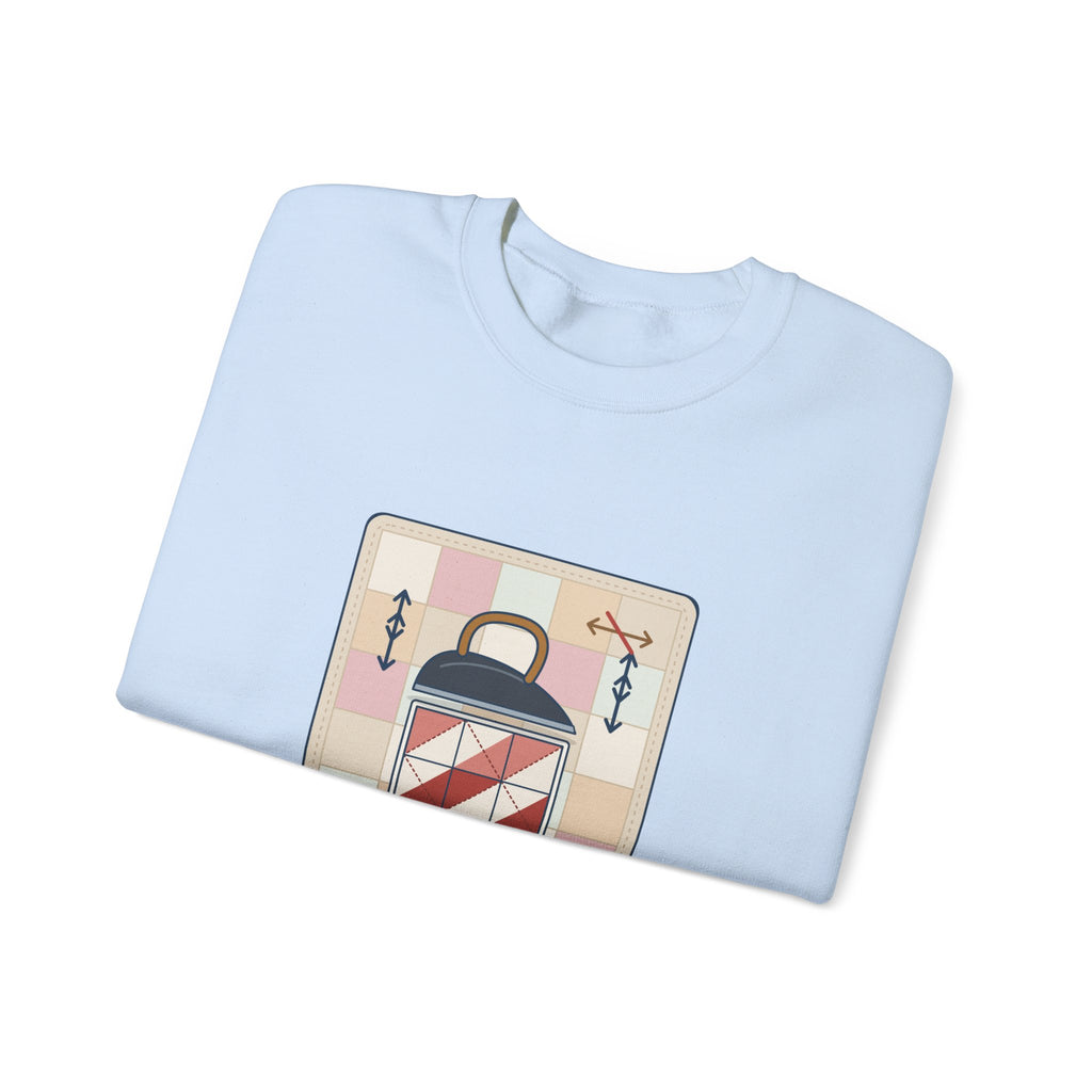 Quilting Crewneck Sweatshirt - Press, Don't Iron. Cozy Quilter Gift
