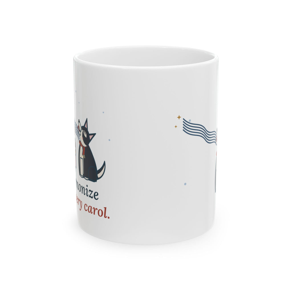 Husky Christmas Coffee Mug - I Harmonize With Every Carol