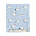 Samoyed Throw Blanket - Enough Fluff for a Second Samoyed. Velveteen Plush Throw