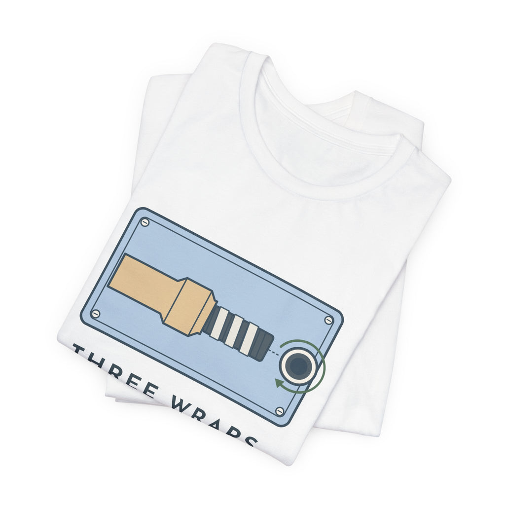 Plumber T-Shirt - Three Wraps, Clockwise Thread Seal Tape Plumbing Tee