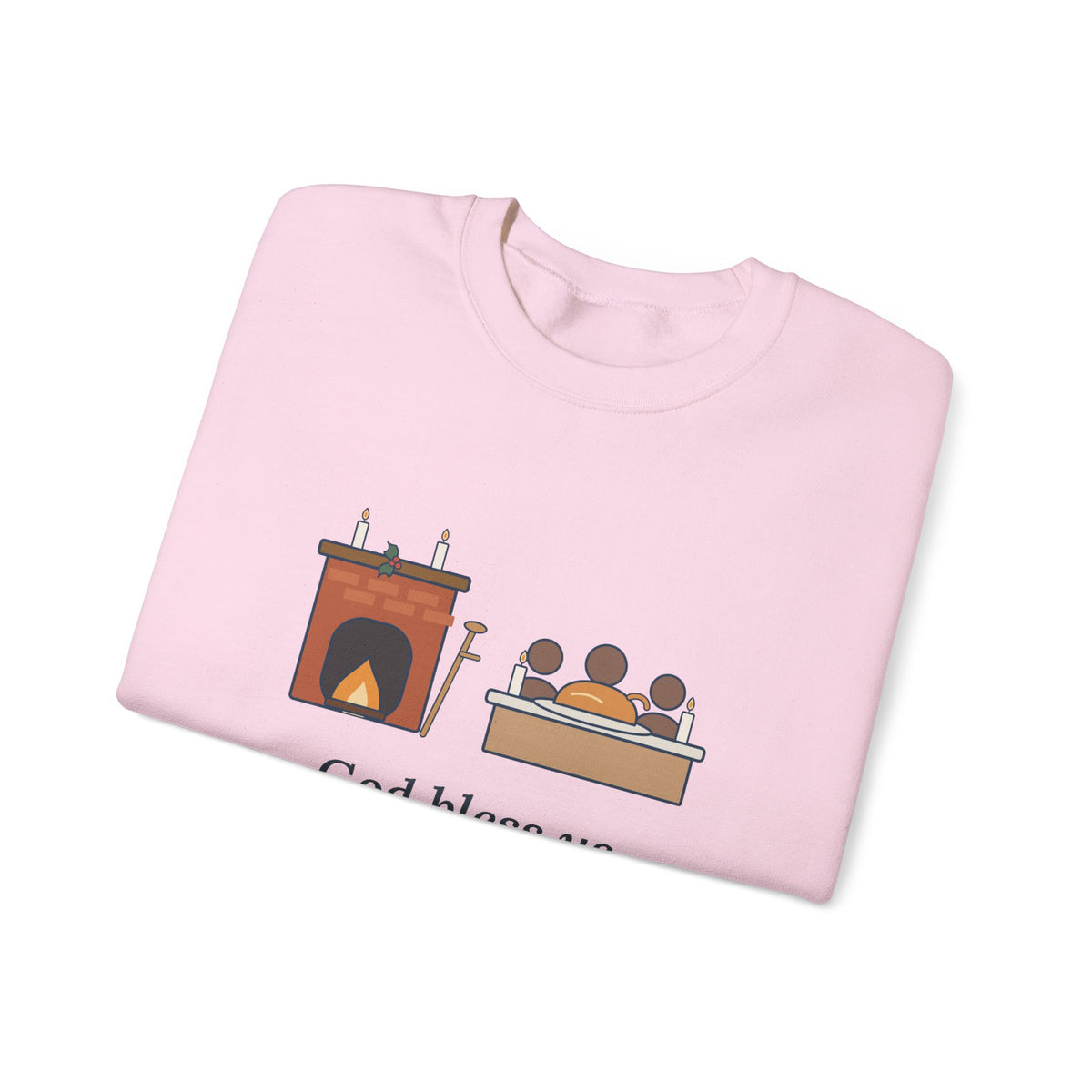 God Bless Us Every One Sweatshirt, Christmas Dickens Quote Crewneck with Hearth and Goose