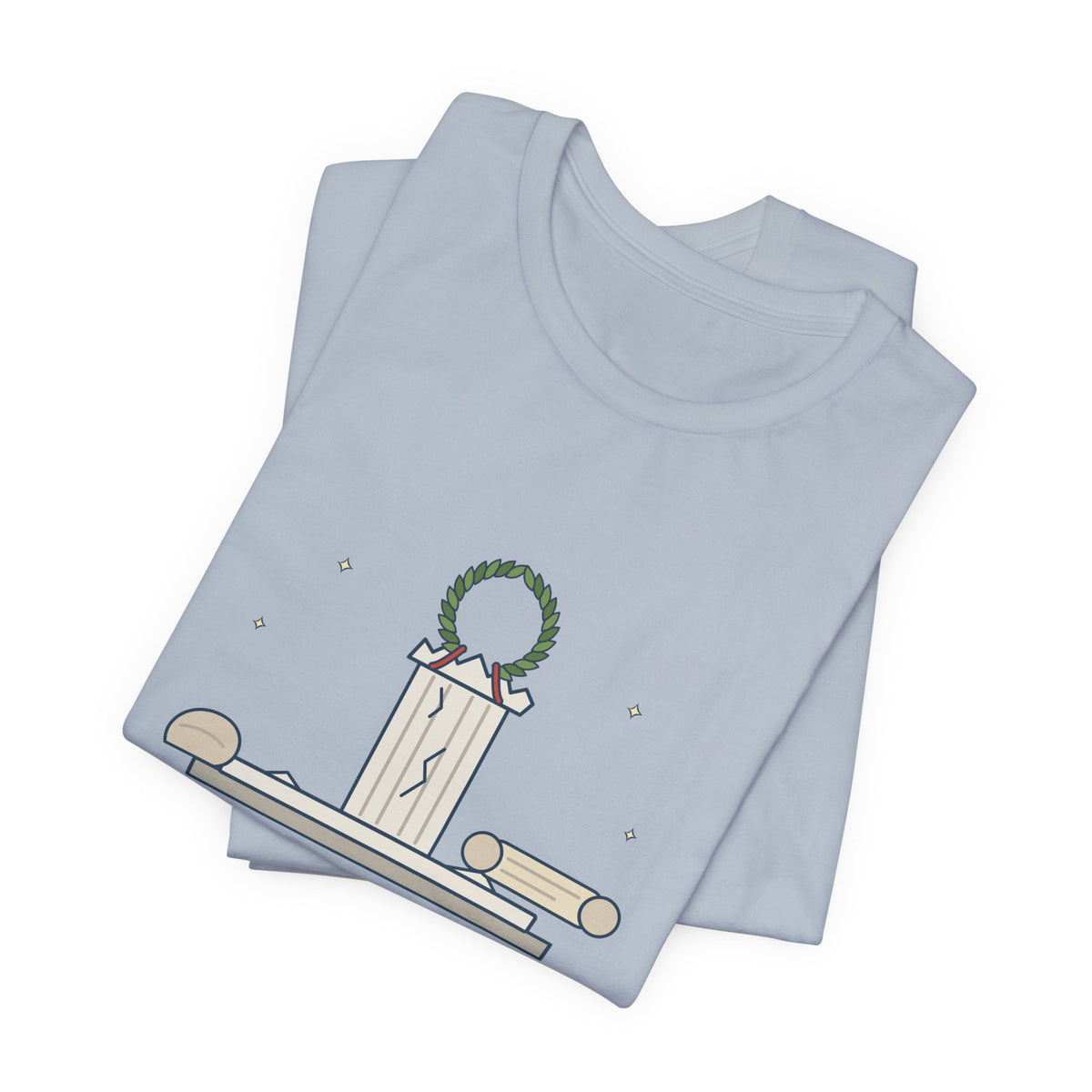 Shakespeare Quote T-Shirt, Beware the Ides of March, Humor Laurel and Column Tee