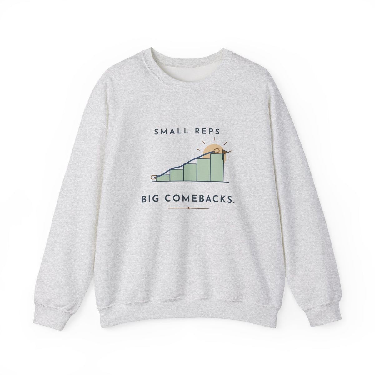 Physical Therapist and OT Crewneck Sweatshirt - Small Reps, Big Comebacks Gift