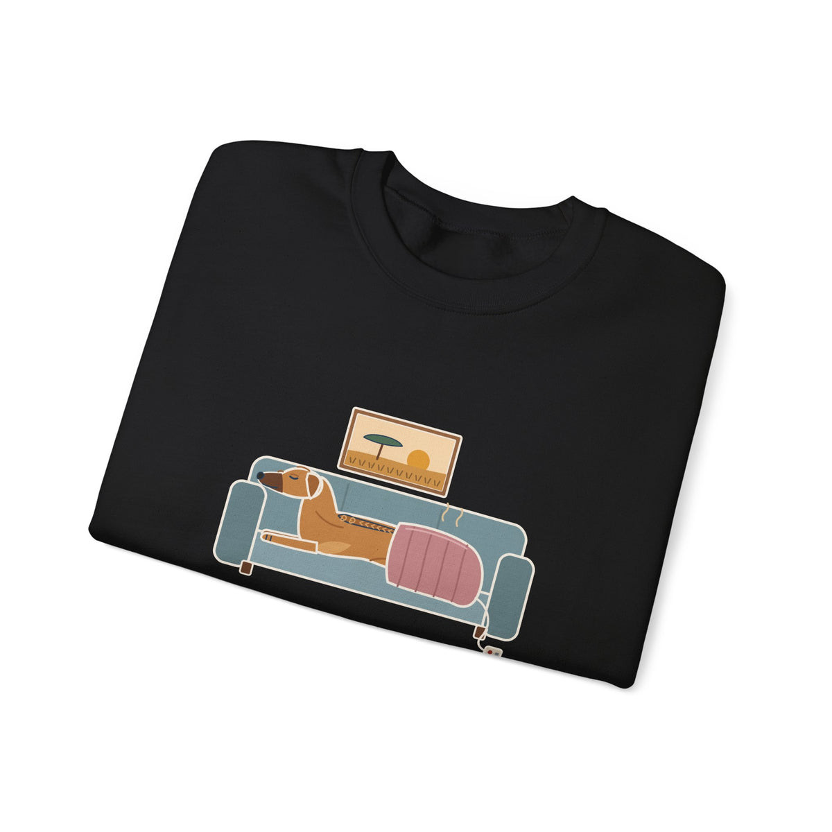 Rhodesian Ridgeback Crewneck Sweatshirt - Lives Under the Heated Blanket