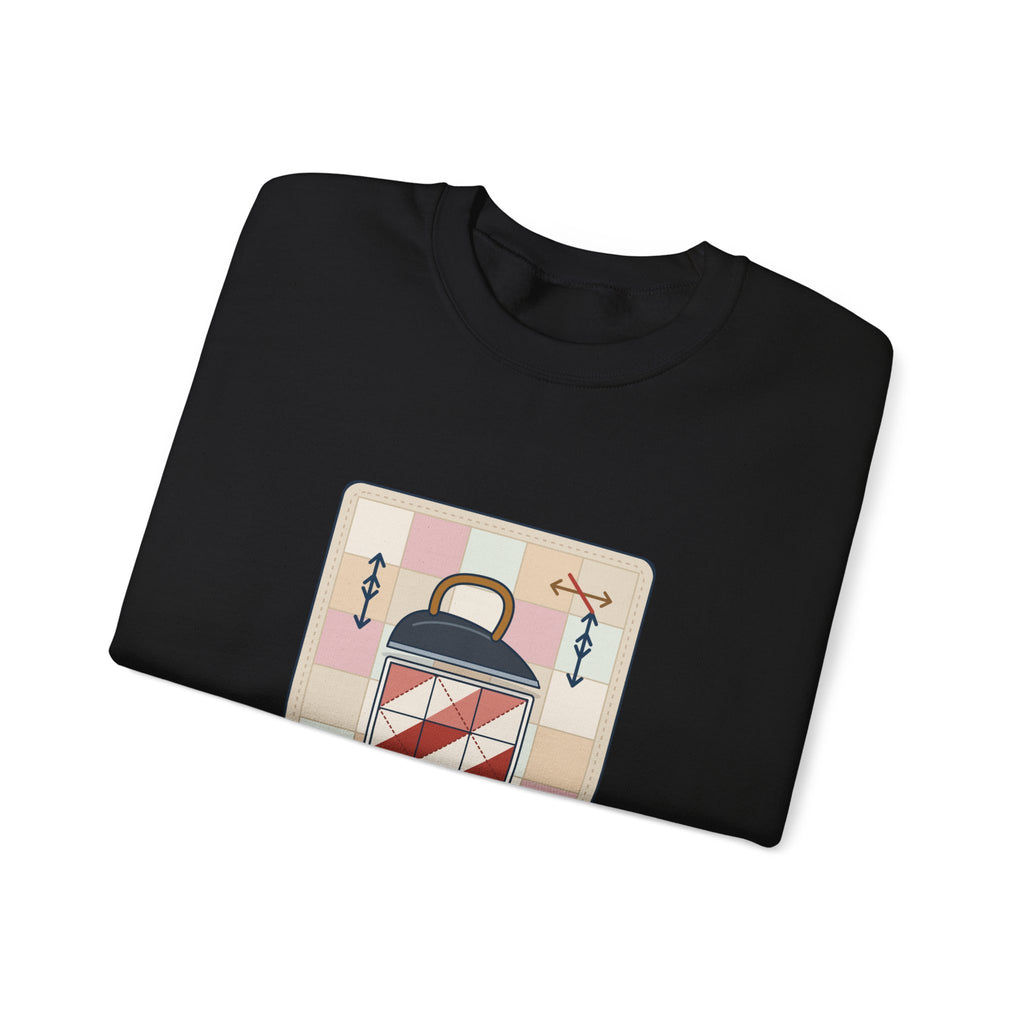 Quilting Crewneck Sweatshirt - Press, Don't Iron. Cozy Quilter Gift