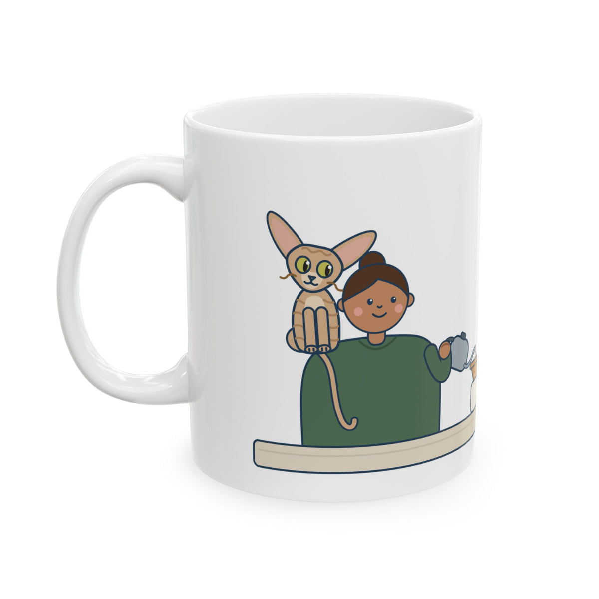 Devon Rex Coffee Mug - Rides on My Shoulder Like a Parrot