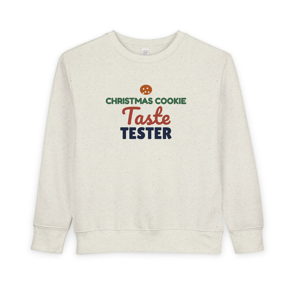 Christmas Cookie Taste Tester Toddler Sweatshirt, Holiday Crewneck