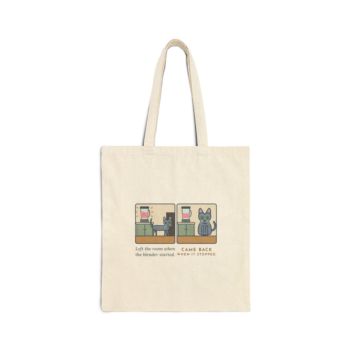Korat Tote Bag - Left the Room When the Blender Started, Came Back When It Stopped Cat Tote