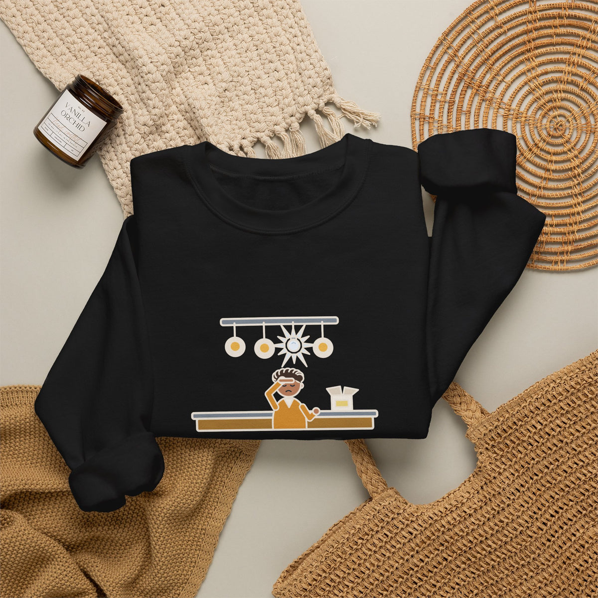 Homeowner Sweatshirt, Replaced One Kitchen Bulb, Now It's Three Warm Lights and One Very Bright One, Funny Kitchen Ceiling Crewneck