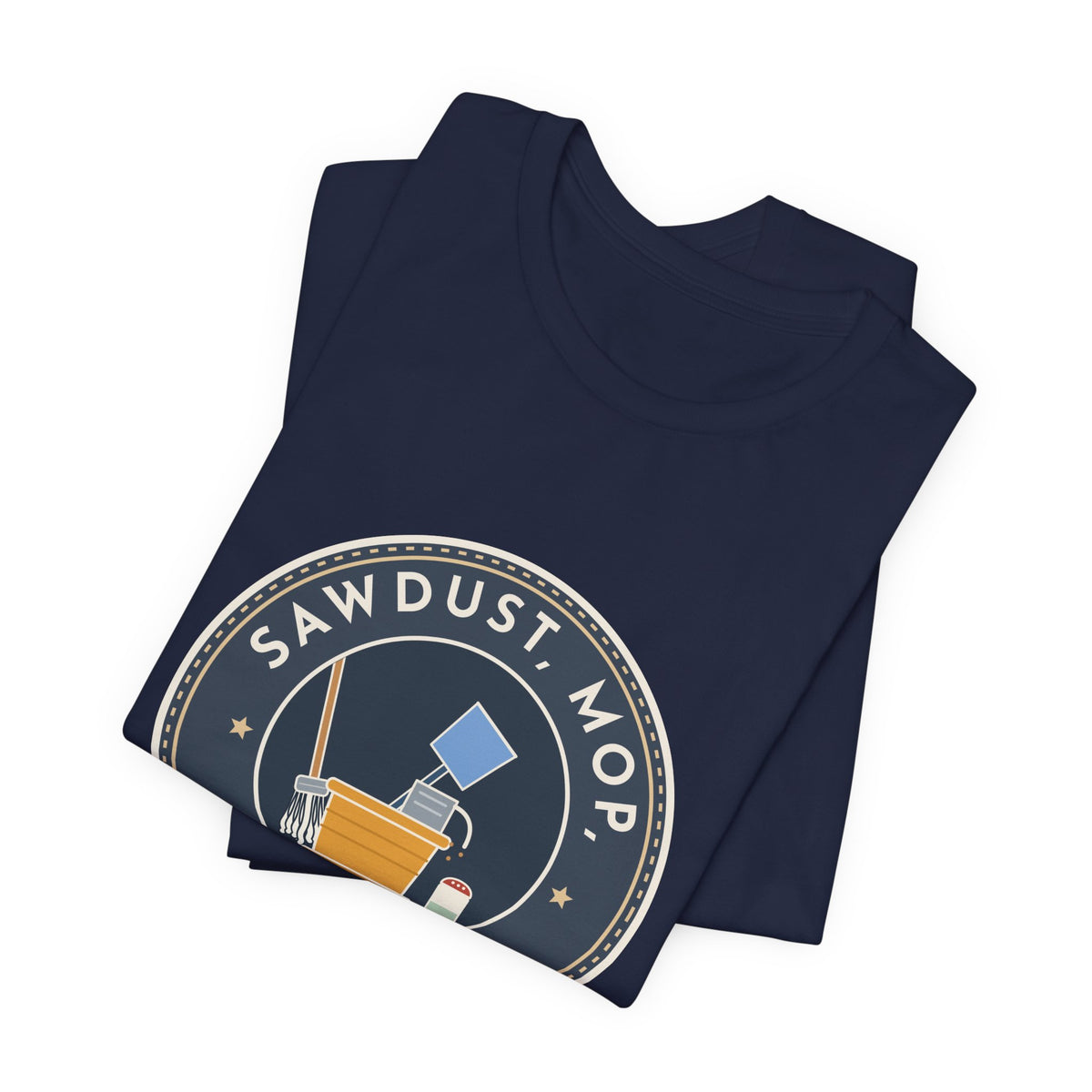 School Custodian T-Shirt - Sawdust, Mop, Room 14. Quiet Hero Custodian Tee