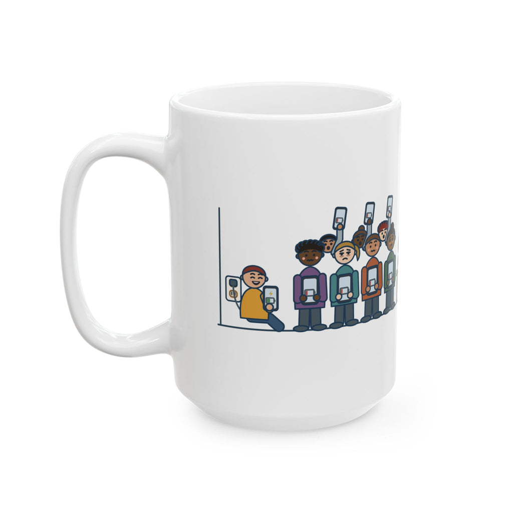 Large 15oz Study Hall Teacher Mug - One Outlet Thirty Phones Teacher Gift