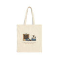 Birman Cat Tote Bag - Blue-Eyed Cat in the Plumber's Toolbox