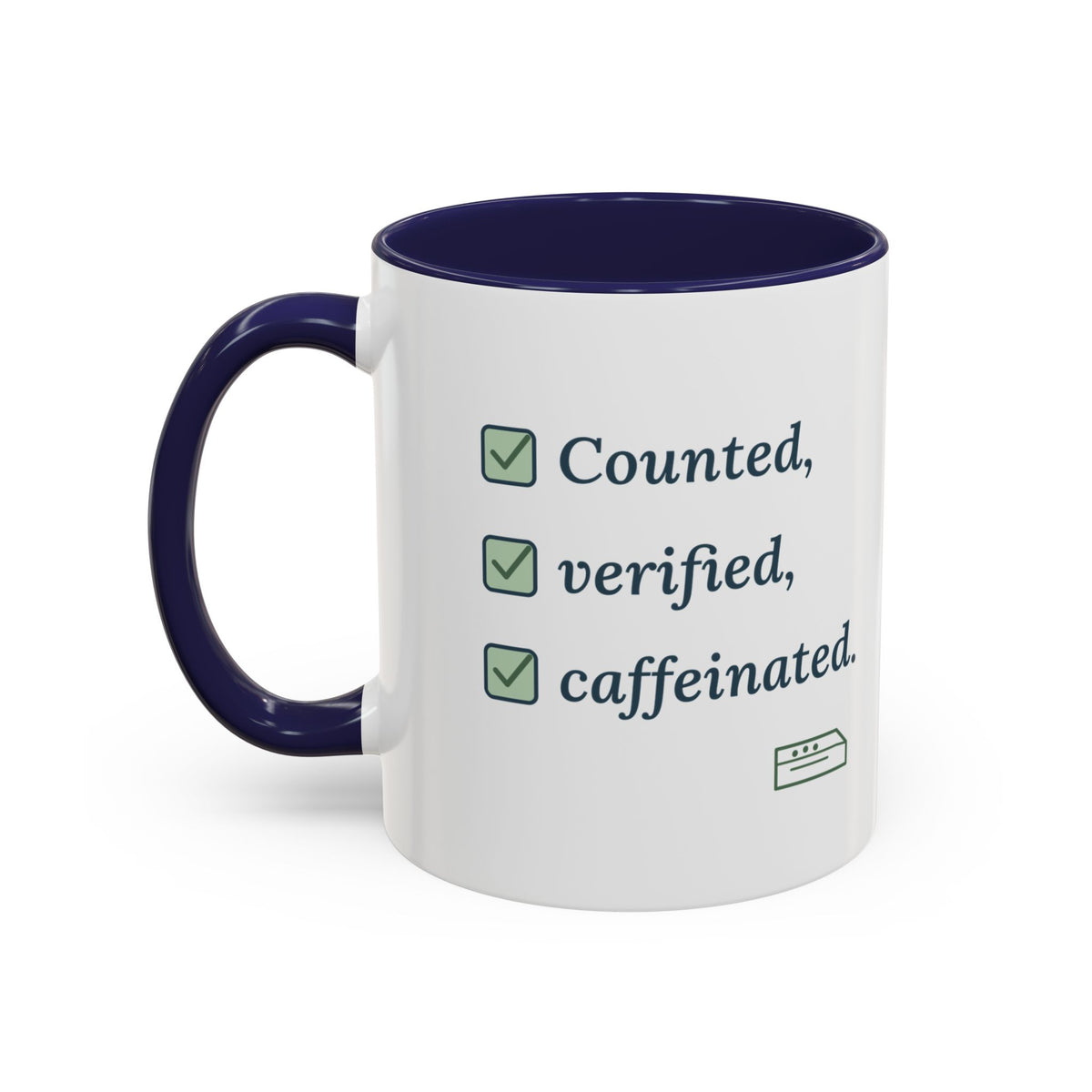 Pharmacist Accent Mug - Counted, Verified, Caffeinated Pharmacy Coffee Mug Gift