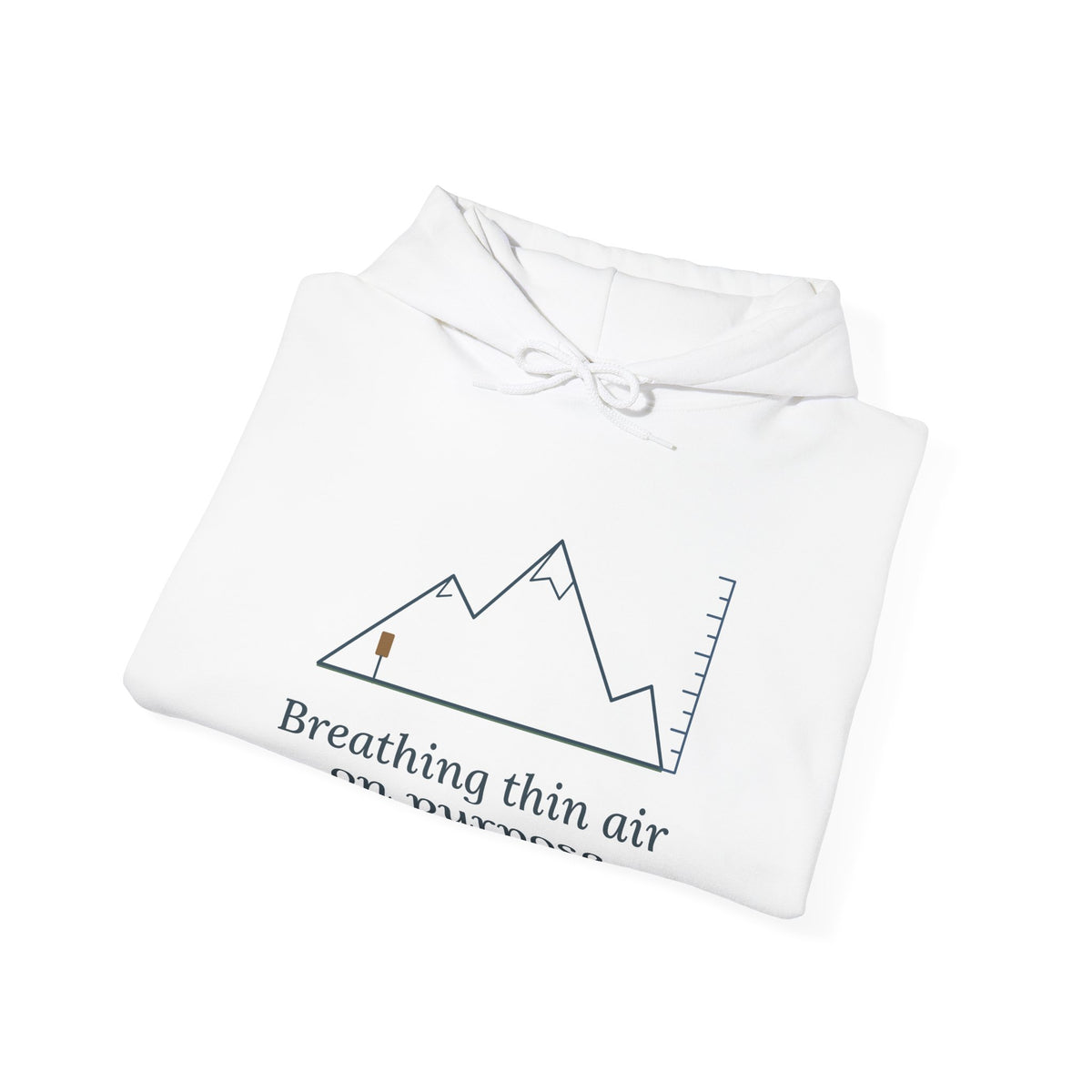 Colorado Hiking Hoodie - Breathing Thin Air on Purpose Mountain Hooded Sweatshirt