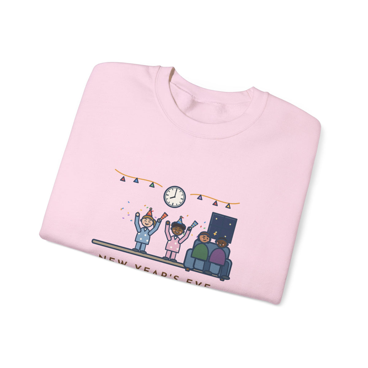 New Year's Eve Sweatshirt, With Little Kids, Counted Down at 8:00 and Called It Midnight, Funny Early Countdown Crewneck