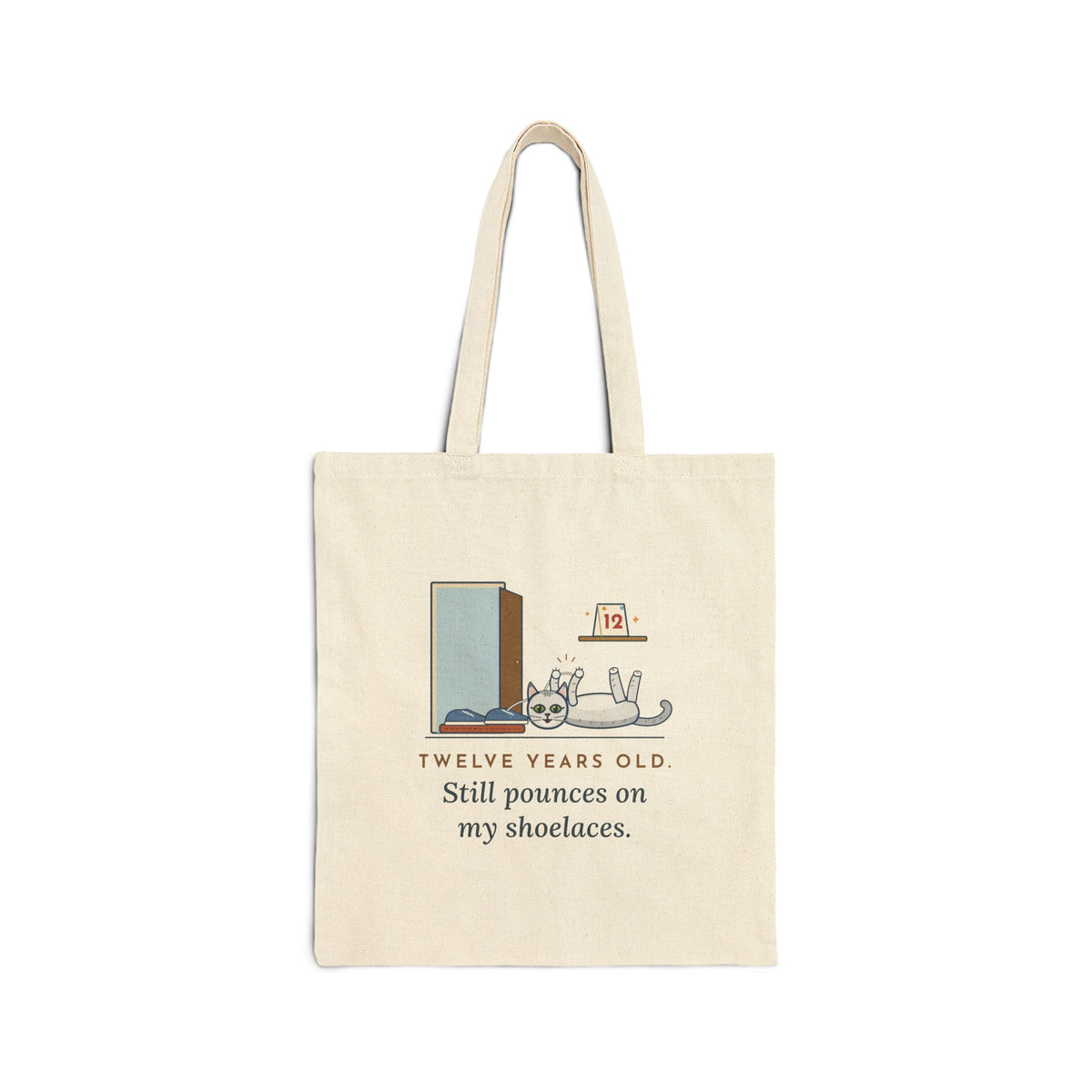 Burmilla Tote Bag - Twelve Years Old, Still Pounces on My Shoelaces Cat Lover Tote