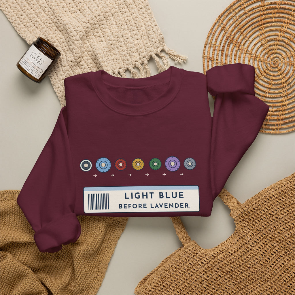 Phlebotomist Crewneck Sweatshirt - Light Blue Before Lavender Lab Gift
