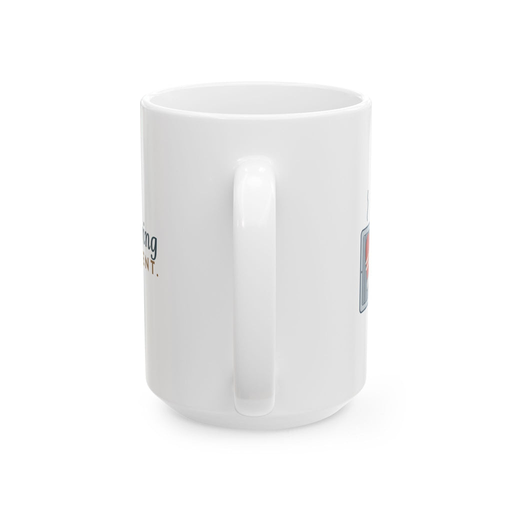 Large 15oz Winter Mug - Mittens Drying on Every Vent Snow Day Cocoa Mug