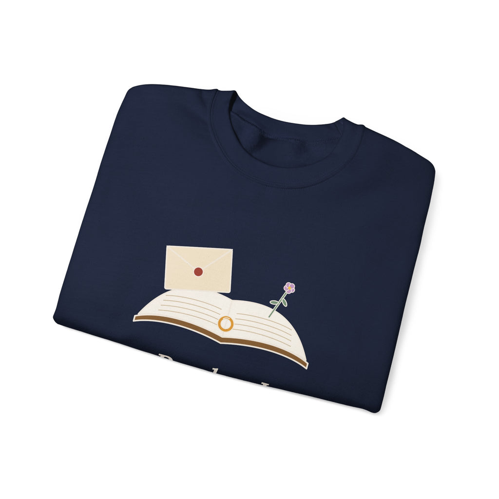 Reader, I Married Him Sweatshirt, Wedding Brontë Quote Crewneck with Letter and Ring