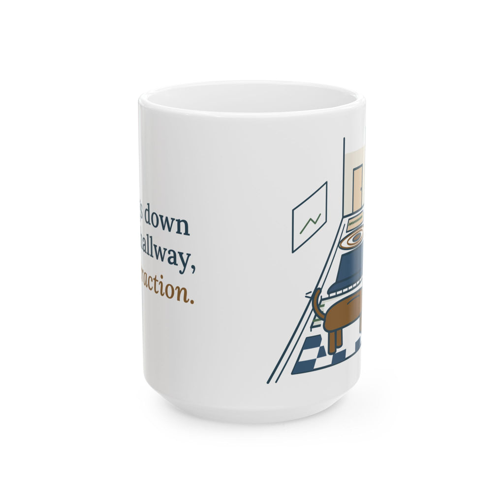 Large 15oz Senior Dogs Mug - Rugs Down the Hallway, for Traction Old Dog Lover Mug