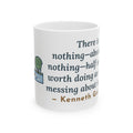 Grahame Quote Mug, Simply Messing About in Boats, Boating River Rowboat Coffee Mug 11oz