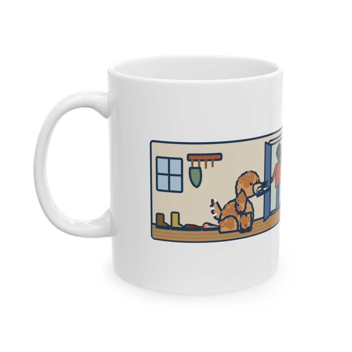 Cockapoo Mug, Brings One Shoe to Every Guest at the Door, Never the Pair, Funny Coffee Mug 11oz