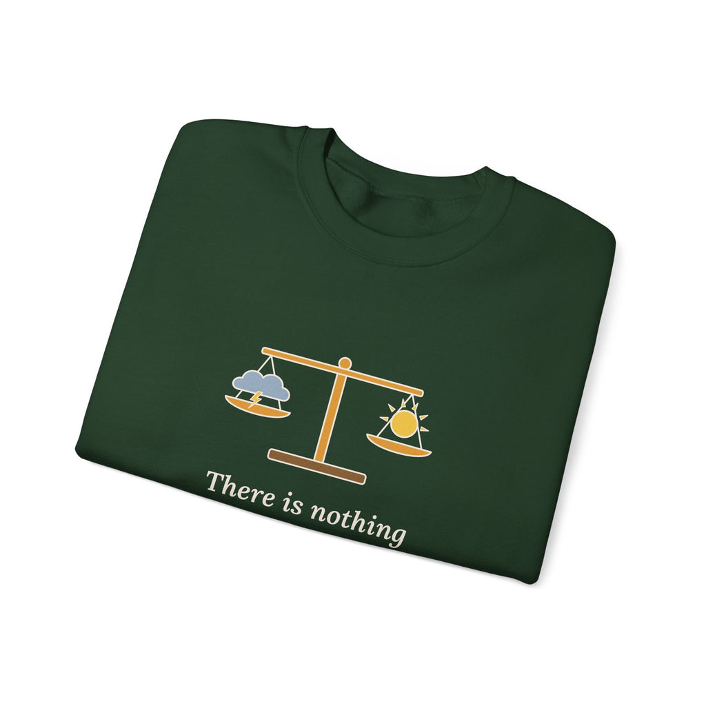 Nothing Either Good or Bad But Thinking Makes It So Sweatshirt, Mindset Shakespeare Quote Crewneck with Balanced Scale