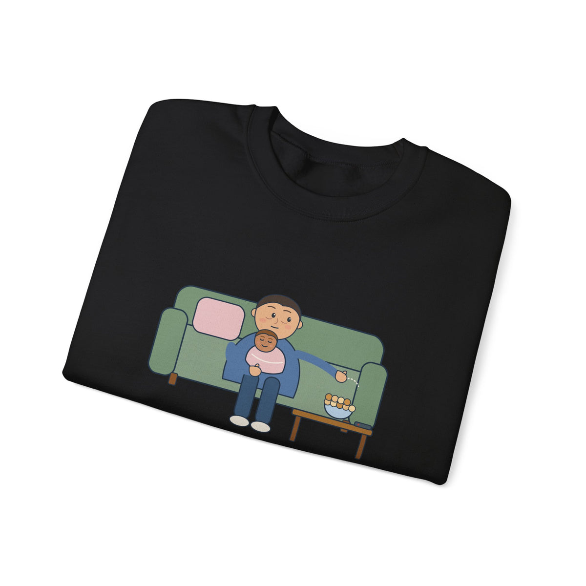 New Parent Crewneck Sweatshirt - Pinned Under a Contact Nap. Send Snacks.