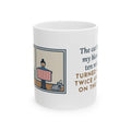 Kneading Cat Mug, Ten Minutes on My Blanket, Turned Around Twice, Slept on the Floor, Funny Coffee Mug 11oz