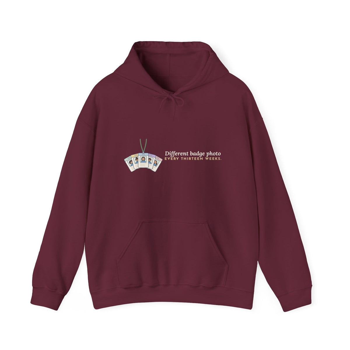 Travel Nurse Hoodie - Different Badge Photo Every Thirteen Weeks Nurse Gift