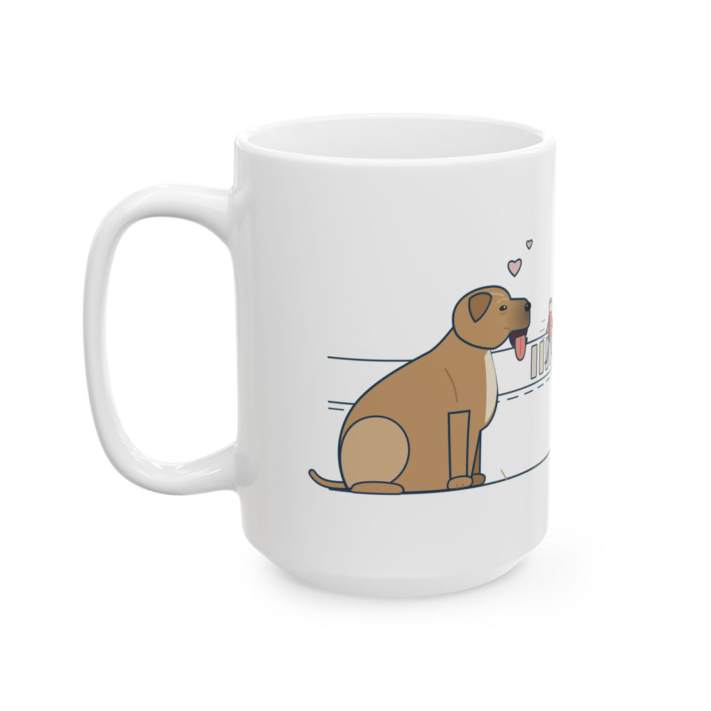 Large 15oz Cane Corso Mug - Strangers Cross the Street. I Was Going to Lick Them.