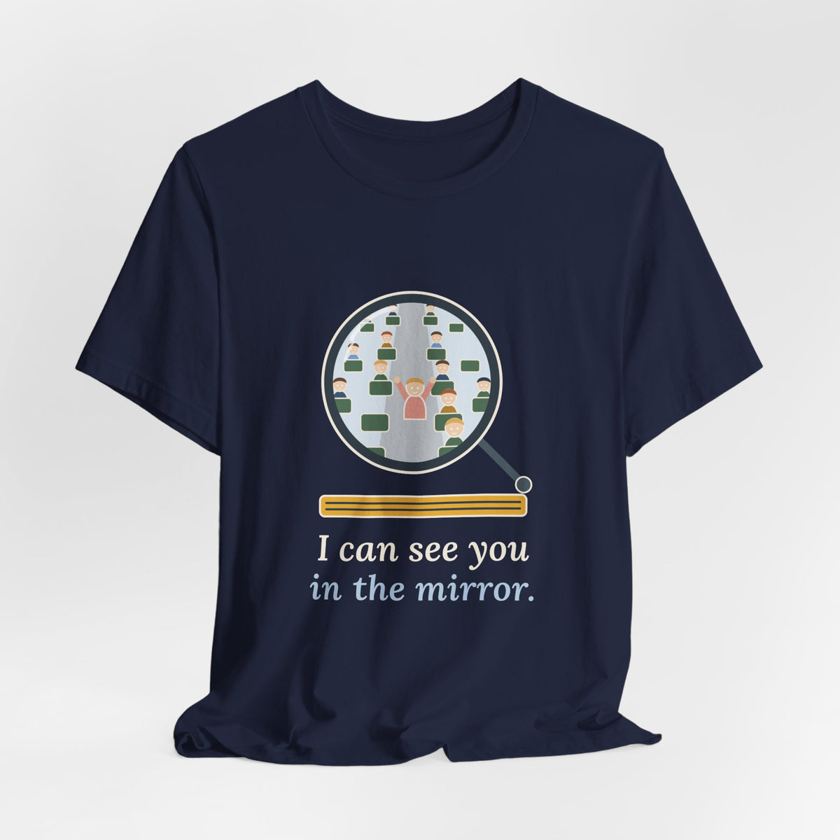 School Bus Driver T-Shirt - I Can See You in the Mirror Funny Bus Driver Tee