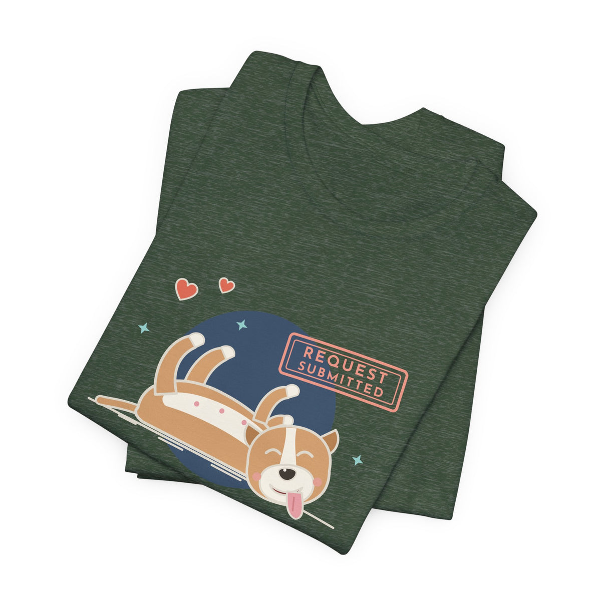 Pit Bull-Type Dog T-Shirt - I Fall Over to Request Belly Rubs Happy Pittie Tee