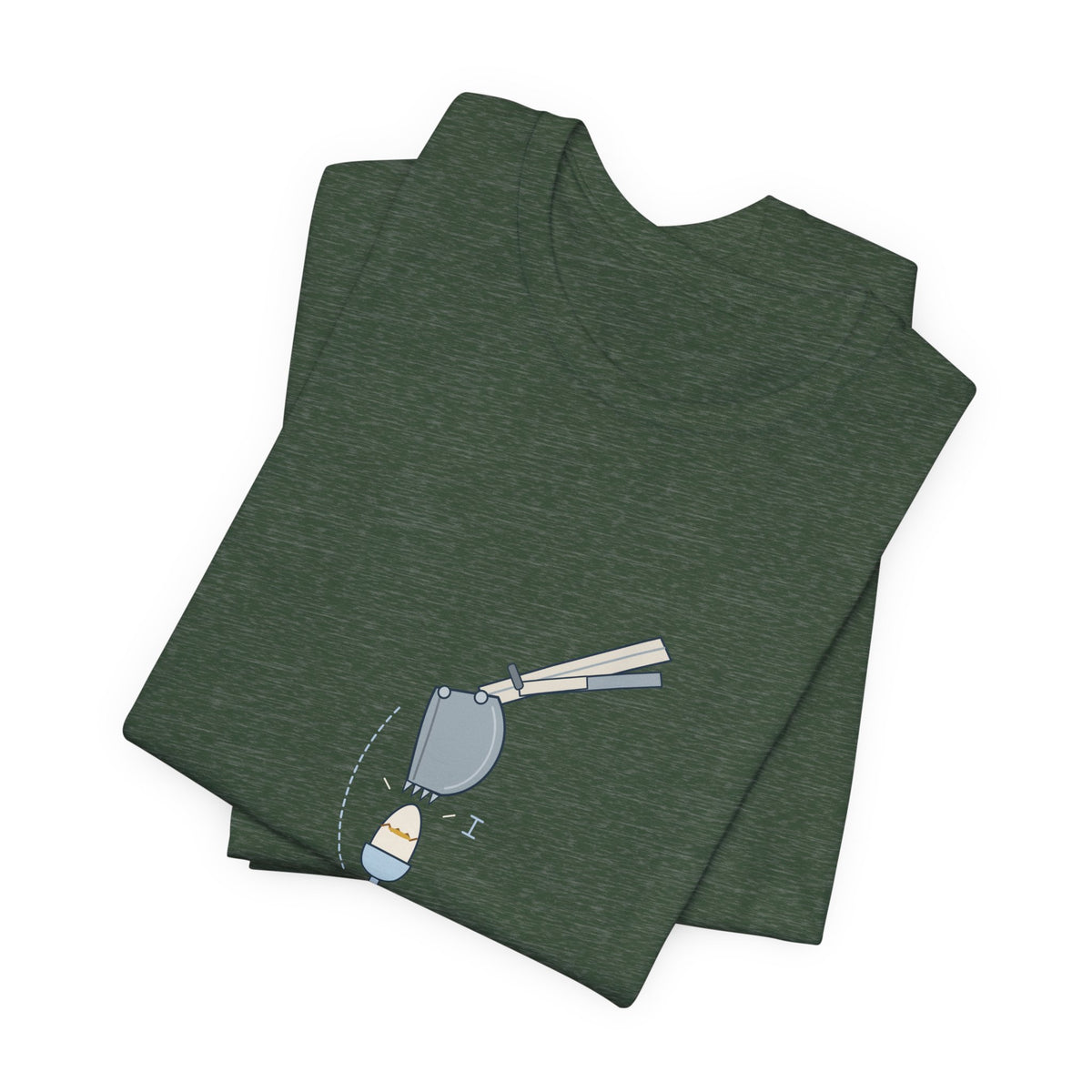 Heavy Equipment Operator T-Shirt - Gentle Enough to Crack an Egg With the Bucket