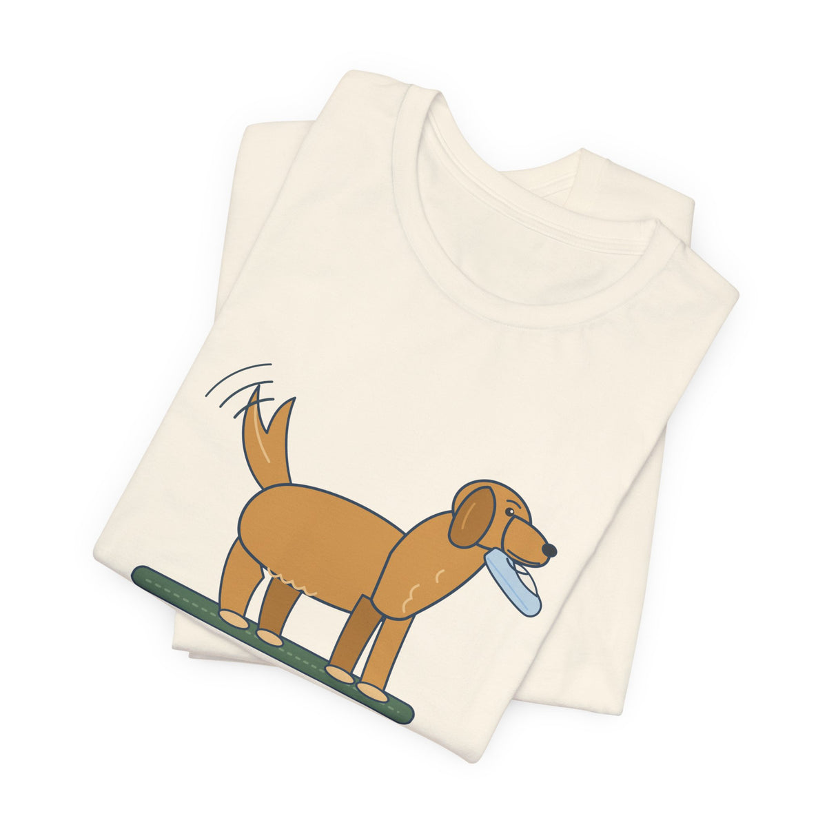 Golden Retriever T-Shirt - Gift in Mouth, Tail in Overdrive Funny Golden Owner Tee
