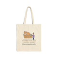 Ragamuffin Cat Tote Bag - Climbed Into the Laundry Basket. Warm Towels Only.