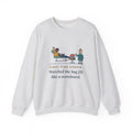 Blood Donor Center Nurse Crewneck Sweatshirt - First-Time Donor, Watched the Bag Fill Like a Scoreboard