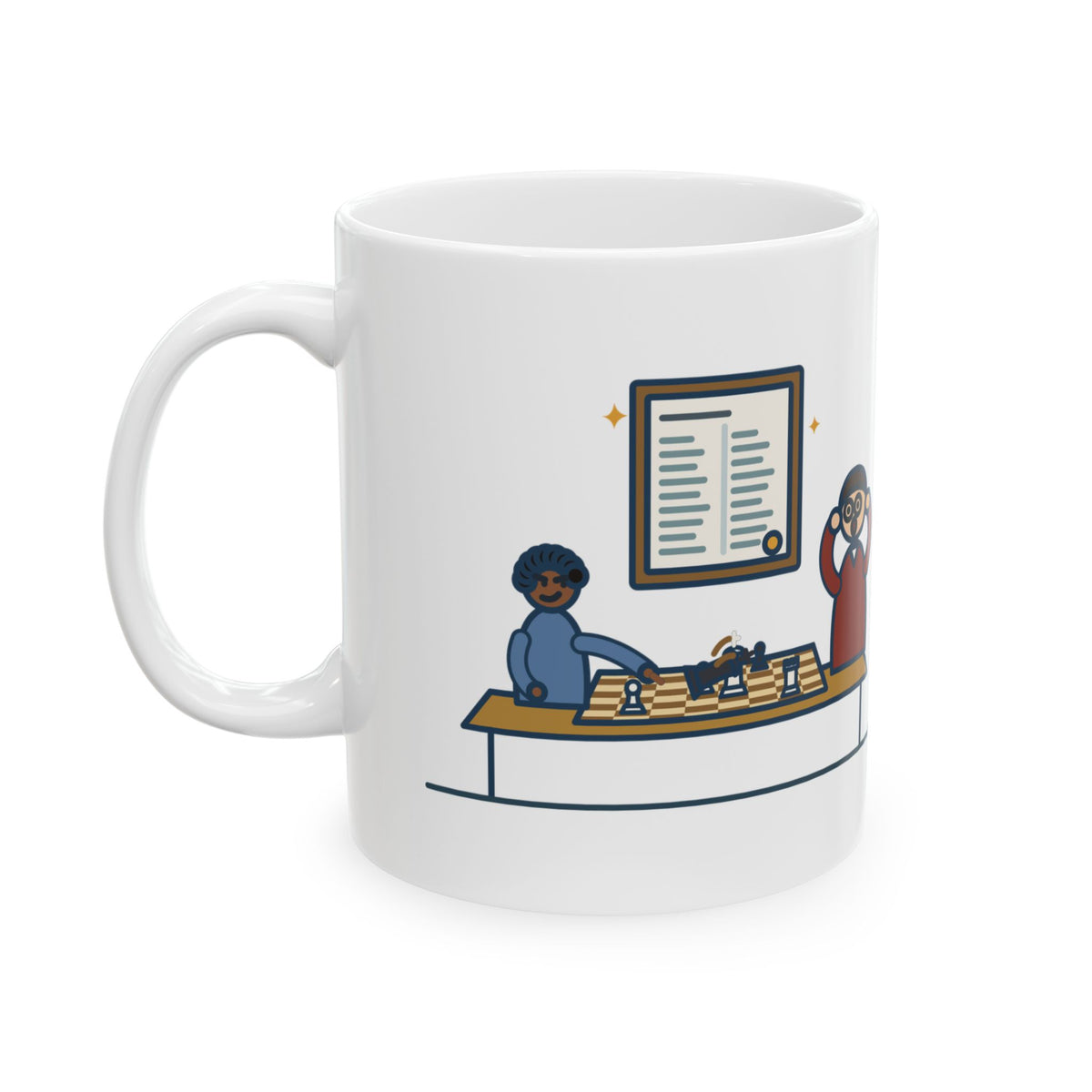 Chess Club Adviser Coffee Mug 11oz - A Fifth Grader Checkmated Me in Nine Moves
