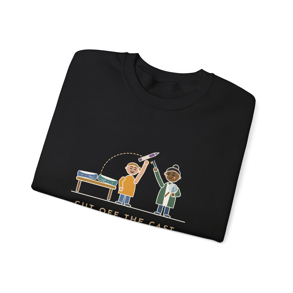 Cast Clinic Nurse Crewneck Sweatshirt - Missing Crayon Found Inside the Cast Nurse Gift