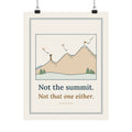 Colorado 14ers Poster - Not the Summit, Not That One Either Hiking Ridgeline Wall Art Print