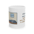 Chiweenie Mug, Ten Pounds, Guarded His Chew from a Great Dane, Funny Coffee Mug 11oz