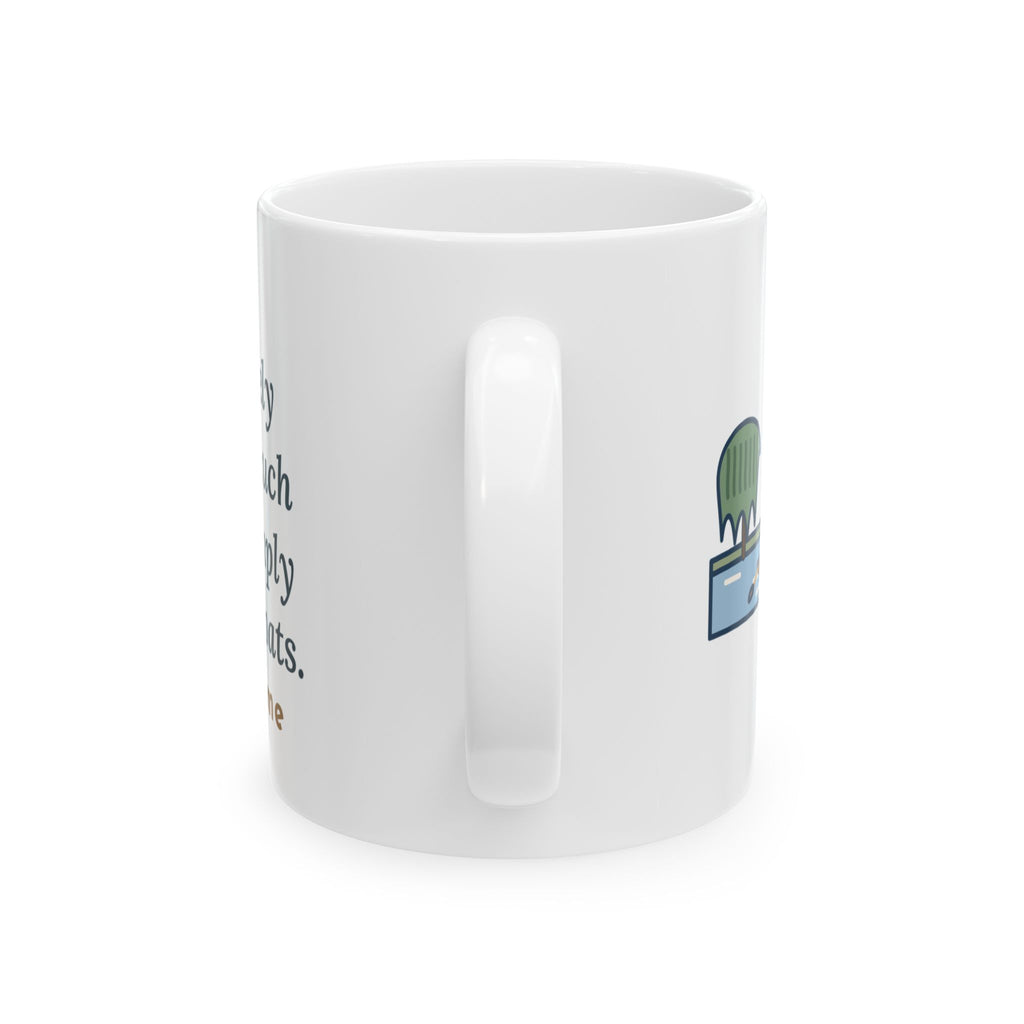 Grahame Quote Mug, Simply Messing About in Boats, Boating River Rowboat Coffee Mug 11oz