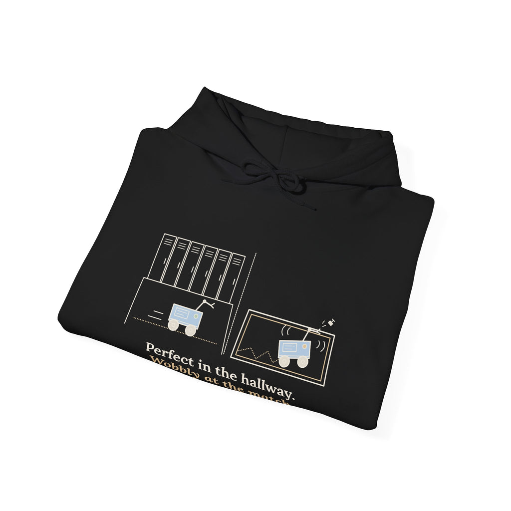 Robotics Team Coach Hoodie - Wobbly at the Match Robot Club Sweatshirt